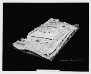 스룹바벨이 건축한 두 번째 성전의 모형